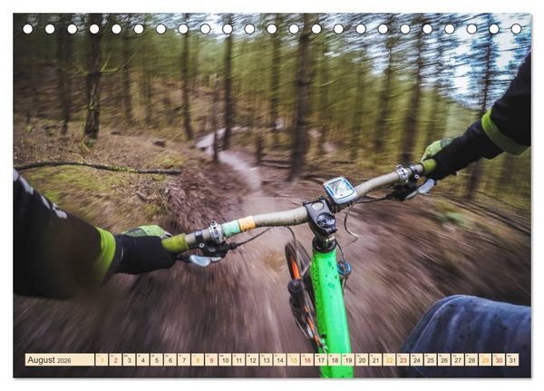 Produktbild: Mountainbike extrem (Tischkalender 2026 DIN A5 quer), CALVENDO Monatskalender
