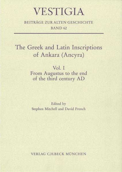 Produktbild: The Greek and Latin Inscriptions of Ankara (Ancyra)