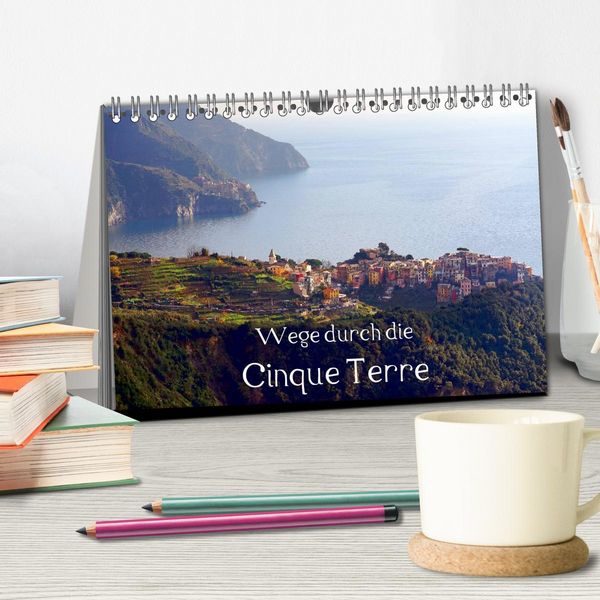Produktbild: Wege durch die Cinque Terre (Tischkalender 2026 DIN A5 quer), CALVENDO Monatskalender