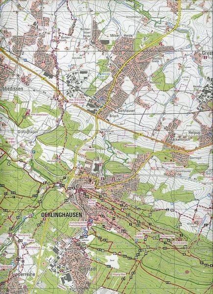 Produktbild: Wanderkarte Nordrhein-Westfalen 39 Hermannsland 1 : 25 000