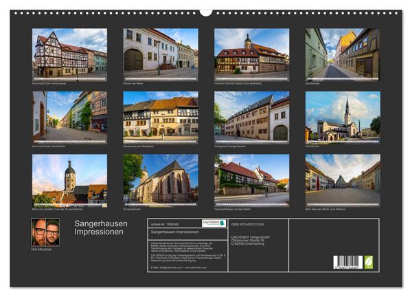 Produktbild: Sangerhausen Impressionen (Wandkalender 2026 DIN A2 quer), CALVENDO Monatskalender