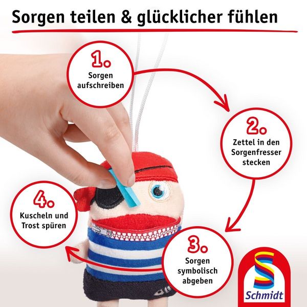 Produktbild: Sorgenfresser: Jolly, 8 cm, Pl&uuml;sch Anh&auml;nger
