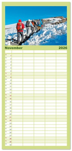 Produktbild: Familienplaner 2026 - Entdeckungen am Kilimandscharo mit 5 Spalten (Wandkalender, 21 x 45 cm) CALVENDO