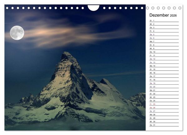 Produktbild: Matterhorn. Der Berg der Berge (Wandkalender 2026 DIN A4 quer), CALVENDO Monatskalender