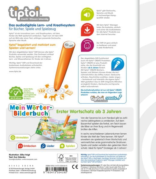 Produktbild: Tiptoi&reg; Mein W&ouml;rter-Bilderbuch Tiere
