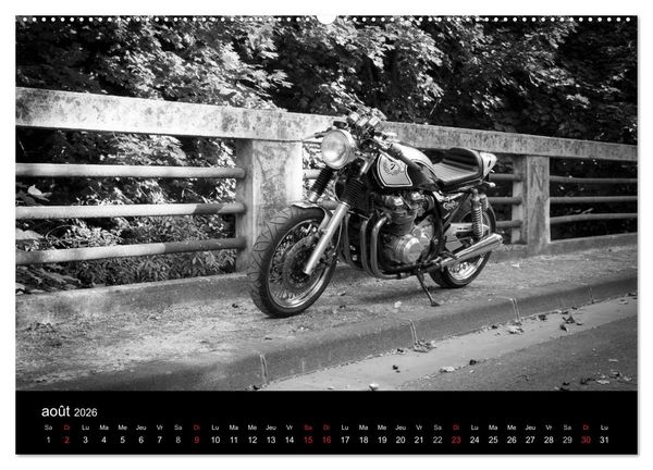 Produktbild: Une moto de caract&egrave;re (Calendrier mural 2026 DIN A2 vertical) calendrier de bureau