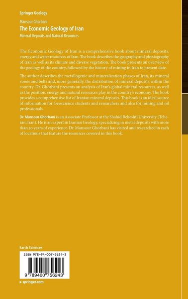 Produktbild: The Economic Geology of Iran