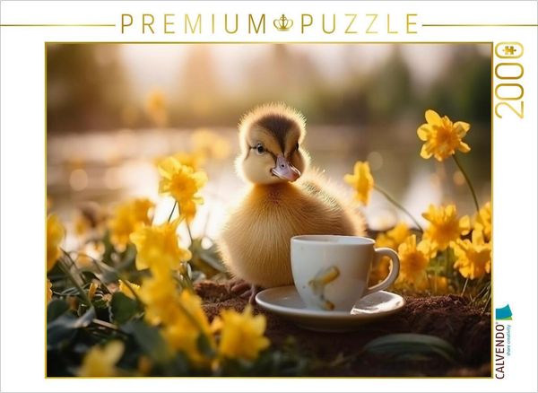 Produktbild: CALVENDO Puzzle Entenk&uuml;ken Kaffeezeit | 2000 Teile Lege-Gr&ouml;&szlig;e 90x67cm Foto-Puzzle f&uuml;r gl&uuml;ckliche Stunden