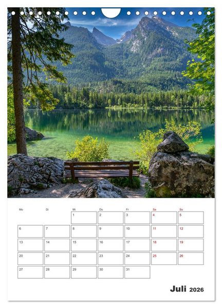 Produktbild: Oberbayerische Alpen (Wandkalender 2026 DIN A4 hoch), CALVENDO Monatskalender