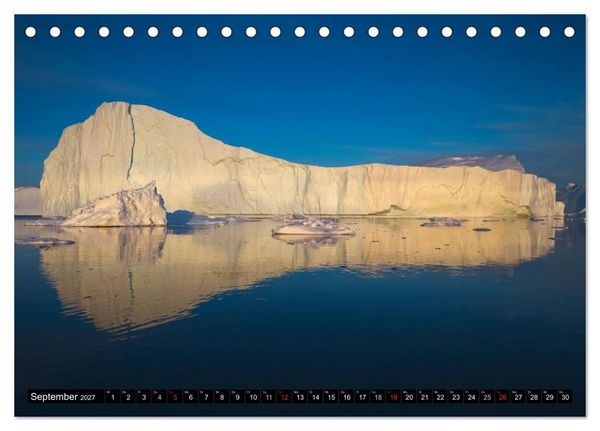 Produktbild: Ilulissat Eisfjord, Gr&ouml;nland. EIS - FORM UND LICHT (Tischkalender 2027 DIN A5 quer), CALVENDO Monatskalender