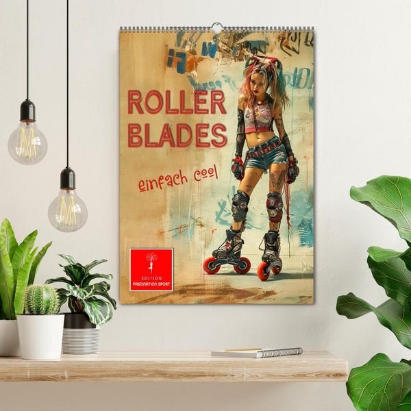 Produktbild: Rollerblades - einfach cool (Wandkalender 2026 DIN A2 hoch), CALVENDO Monatskalender