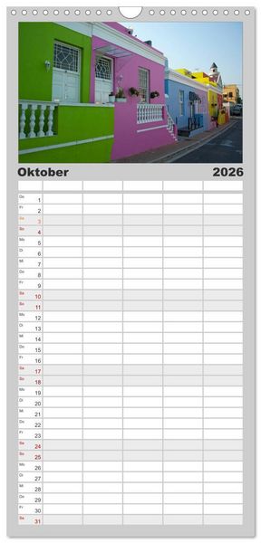 Produktbild: Familienplaner 2026 - S&uuml;dafrika mit 5 Spalten (Wandkalender, 21 x 45 cm) CALVENDO