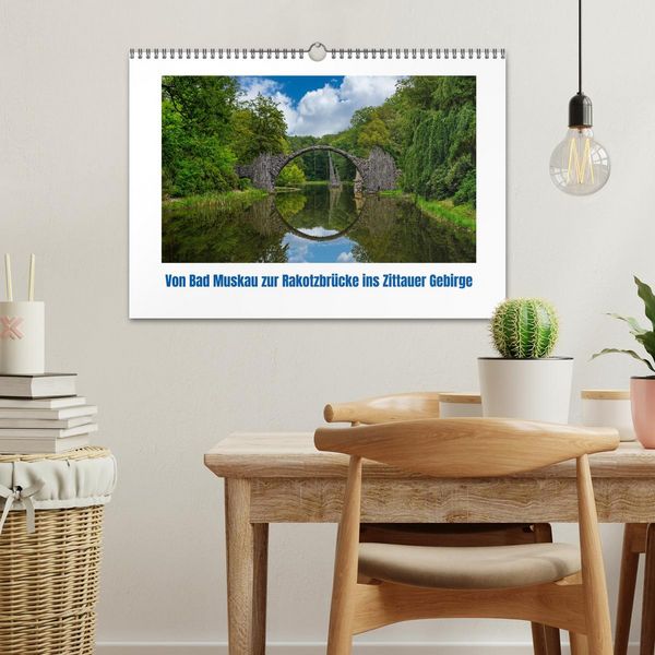 Produktbild: Von Bad Muskau zur Rakotzbr&uuml;cke ins Zittauer Gebirge (Wandkalender 2026 DIN A3 quer), CALVENDO Monatskalender