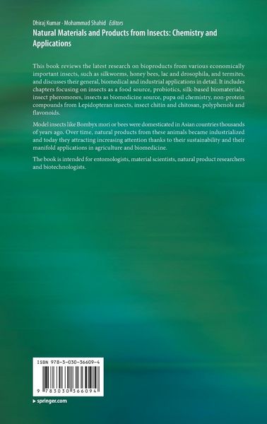 Produktbild: Natural Materials and Products from Insects: Chemistry and Applications