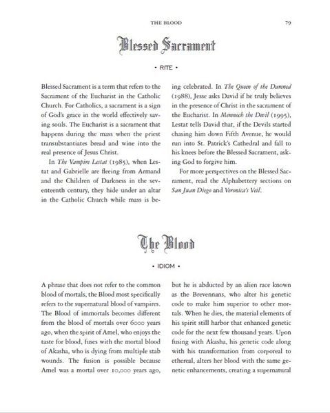 Produktbild: Anne Rice's Vampire Chronicles An Alphabettery