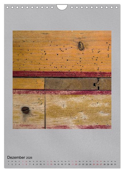 Produktbild: Holz in alten Verbindungen (Wandkalender 2026 DIN A4 hoch), CALVENDO Monatskalender