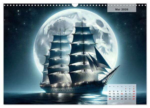Produktbild: Die Befreiung der Flaschenschiffe - Historische Segelschiffe (Wandkalender 2026 DIN A3 quer), CALVENDO Monatskalender