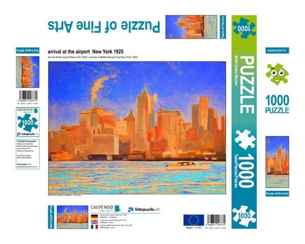 CALVENDO Puzzle arrival at the airport New York 1925 | 1000 Teile Lege-Größe 64 × 48 cm Foto-Puzzle für glückliche Stunden