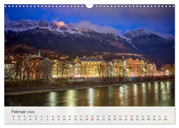 Produktbild: Innsbruck - Die sch&ouml;ne Hauptstadt Tirols (Wandkalender 2026 DIN A3 quer), CALVENDO Monatskalender