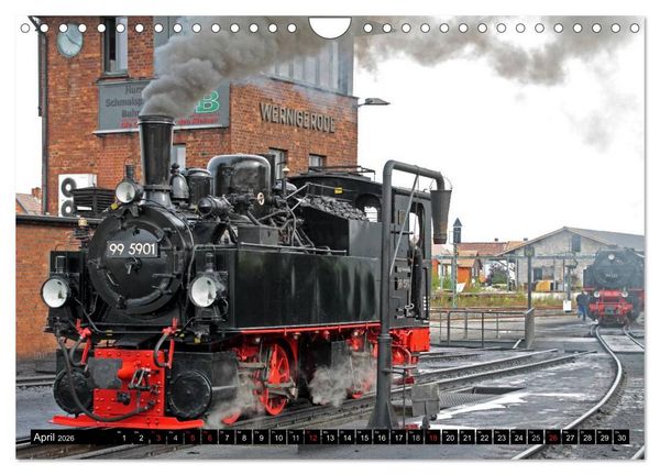 Produktbild: Die Brockenbahn - Mit Volldampf durch den Harz (Wandkalender 2026 DIN A4 quer), CALVENDO Monatskalender