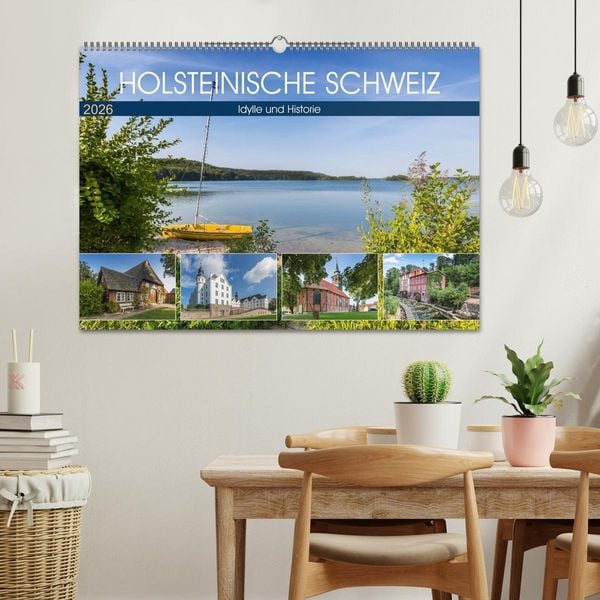 Produktbild: HOLSTEINISCHE SCHWEIZ Idylle und Historie (Wandkalender 2026 DIN A2 quer), CALVENDO Monatskalender