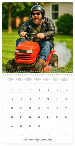 Produktbild: The Great Man Calendar. A year full of male chaos. (Wall Calendar 2026 12 &times; 12 Inch) CALVENDO 12 Month Wall Calendar