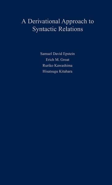 Produktbild: Derivational Approach to Syntactic Relations