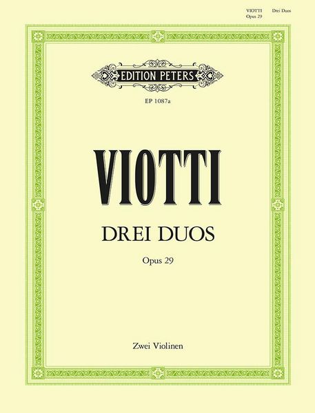 Produktbild: 3 Duets for Violin, Op. 29