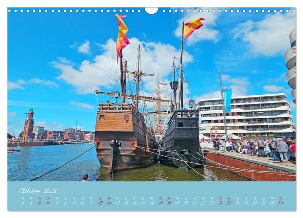 Produktbild: SAIL Bremerhaven. Segelspektakel zum Wegtr&auml;umen (Wandkalender 2026 DIN A3 quer), CALVENDO Monatskalender