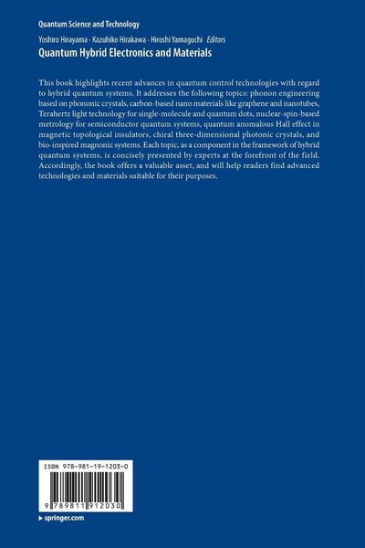 Produktbild: Quantum Hybrid Electronics and Materials