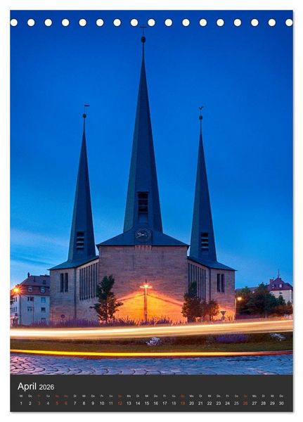 Produktbild: Bayreuth 2026 (Tischkalender 2026 DIN A5 hoch), CALVENDO Monatskalender