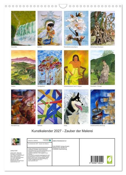 Produktbild: Kunstkalender 2027 - Zauber der Malerei (Wandkalender 2027 DIN A3 hoch), CALVENDO Monatskalender