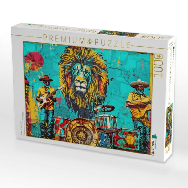 Produktbild: CALVENDO Puzzle Musiker im Pop-Art-Stil | 1000 Teile Lege-Gr&ouml;&szlig;e 64x48cm Foto-Puzzle f&uuml;r gl&uuml;ckliche Stunden