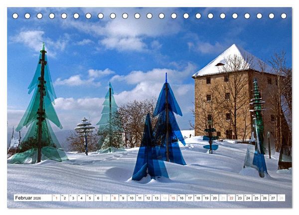 Produktbild: Gl&auml;serne Attraktionen - Glaskunst im Bayerischen Wald (Tischkalender 2026 DIN A5 quer), CALVENDO Monatskalender