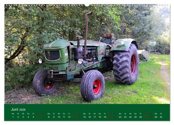 Produktbild: TRECKER-SCHLEPPER. Unverzichtbare Helfer in der Landwirtschaft (hochwertiger Premium Wandkalender 2026 DIN A2 quer), Kunstdruck in Hochglanz