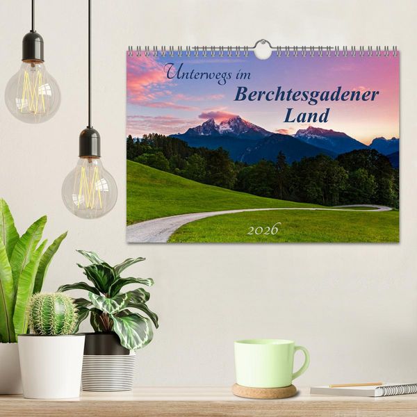 Produktbild: Unterwegs im Berchtesgadener Land 2026 (Wandkalender 2026 DIN A4 quer), CALVENDO Monatskalender