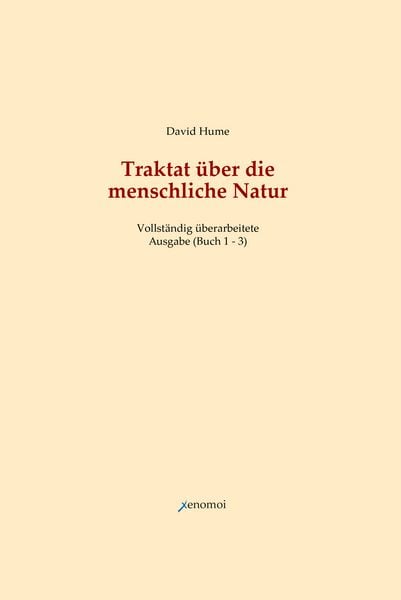 Produktbild: Traktat &uuml;ber die menschliche Natur. Buch 1 - 3 (Vollst&auml;ndige Ausgabe)