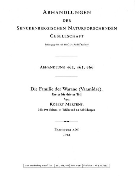 Produktbild: Familie der Warane (Varanidae)