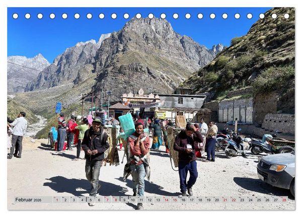 Produktbild: Uttarakhand &ndash; Land der G&ouml;tter (Tischkalender 2026 DIN A5 quer), CALVENDO Monatskalender