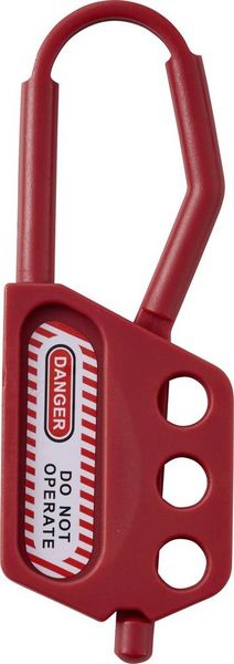 Sygonix SY-6872558 Sicherungshaspe 3-fach 115x40mm Kunststoff Polyamid Rot 1St.