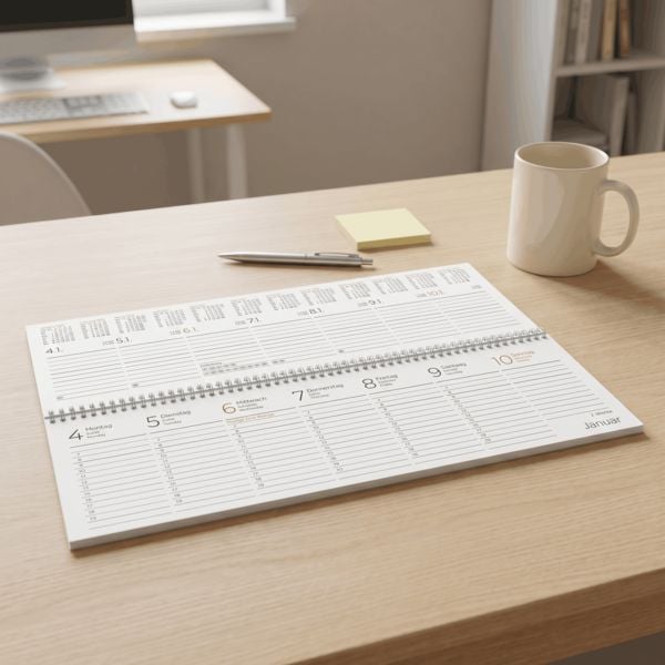 Produktbild: Tischkalender Expert blau 2027
