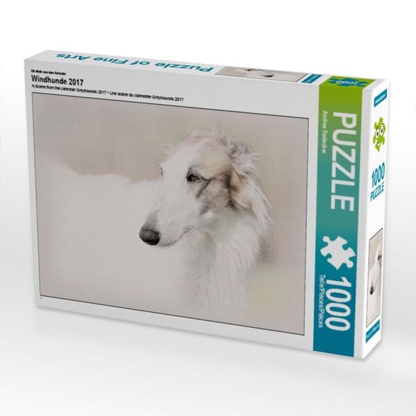 CALVENDO Puzzle Ein Motiv aus dem Kalender Windhunde 2017 | 1000 Teile Lege-Größe 64x48cm Foto-Puzzle für glückliche Stunden