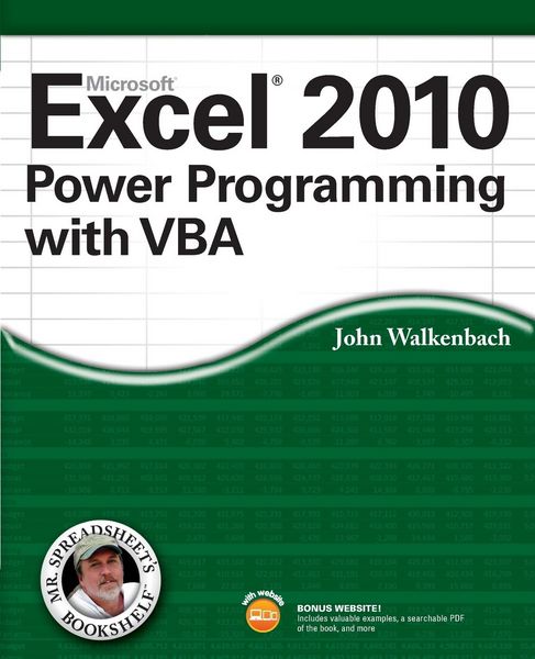 Produktbild: Excel 2010 Power Programming with VBA