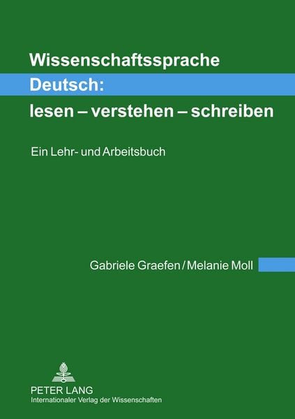 Produktbild: Wissenschaftssprache Deutsch: lesen &ndash; verstehen &ndash; schreiben