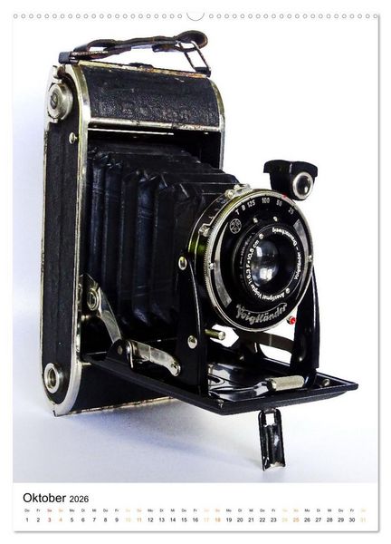 Produktbild: Balgenkameras - Analoge Fotoapparate mit Charme (hochwertiger Premium Wandkalender 2026 DIN A2 hoch), Kunstdruck in Hochglanz