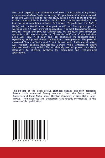 Produktbild: Green Synthesis of Silver Nanoparticles: Methods and Applications