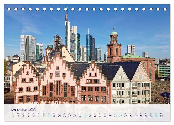 Produktbild: Furioses Frankfurt am Main (Tischkalender 2026 DIN A5 quer), CALVENDO Monatskalender