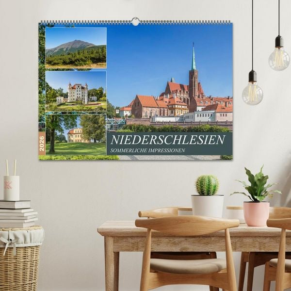 Produktbild: NIEDERSCHLESIEN Sommerliche Impressionen (Wandkalender 2026 DIN A2 quer), CALVENDO Monatskalender