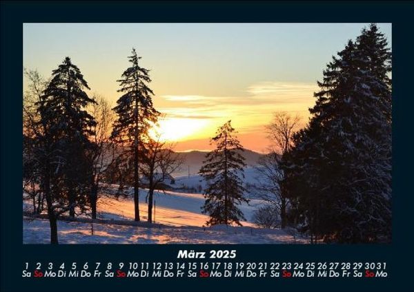 Produktbild: Landschaftskalender 2025 Fotokalender DIN A5