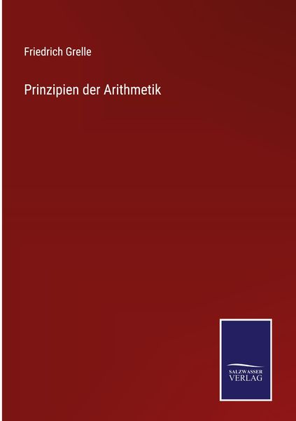 Produktbild: Prinzipien der Arithmetik